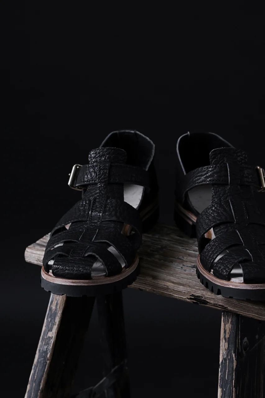 ierib gurkha shoes / kesennuma Shark (BLACK) - Image 42