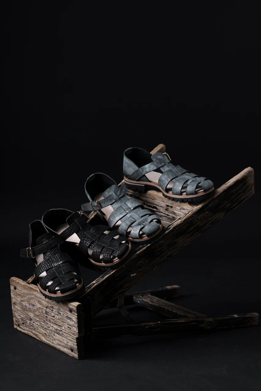 ierib gurkha shoes / kesennuma Shark (BLACK) - Image 51