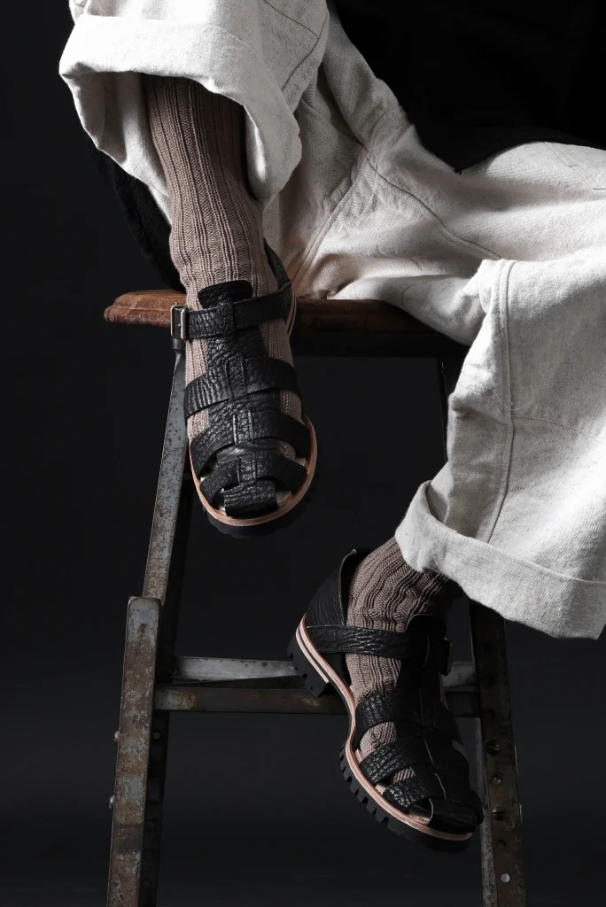 ierib gurkha shoes / kesennuma Shark (BLACK) - Image 54