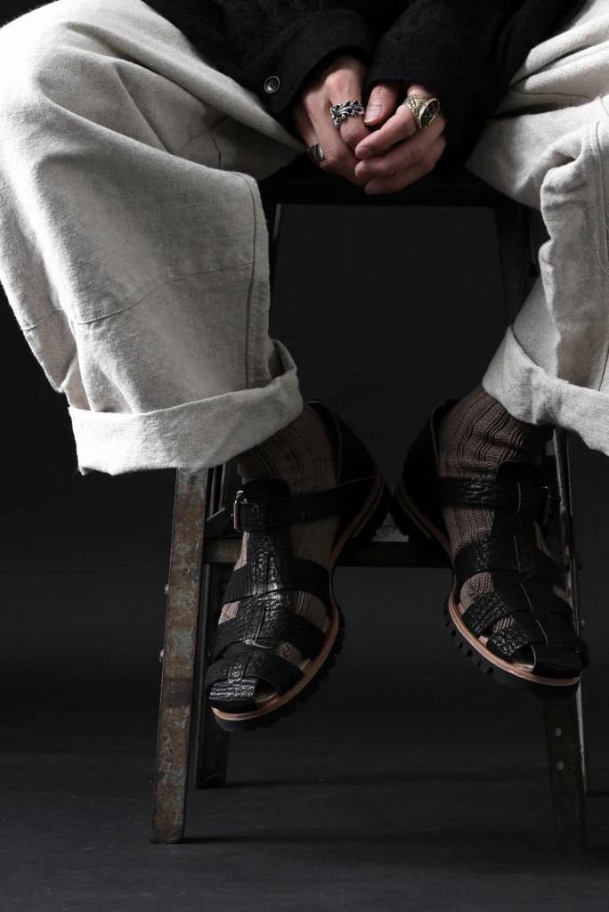 ierib gurkha shoes / kesennuma Shark (BLACK) - Image 55