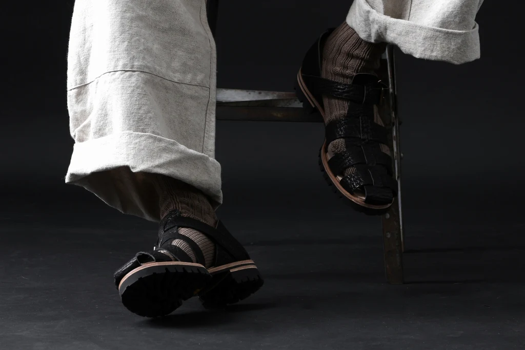 ierib gurkha shoes / kesennuma Shark (BLACK) - Image 58