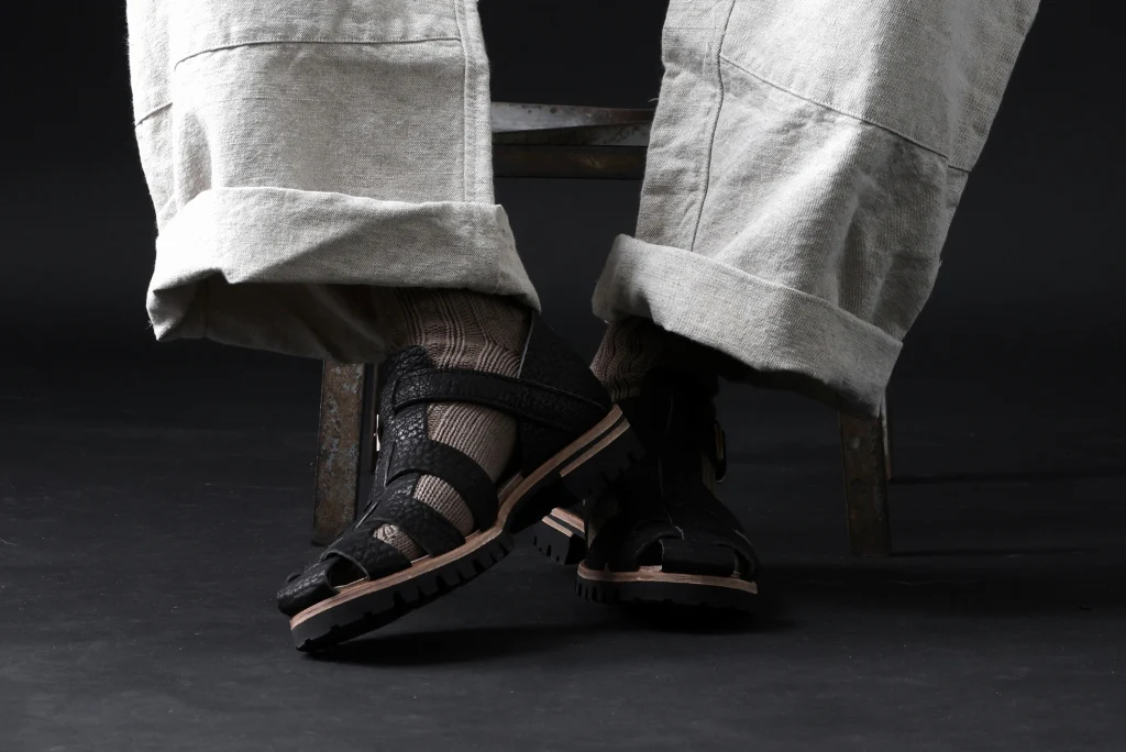 ierib gurkha shoes / kesennuma Shark (BLACK) - Image 59