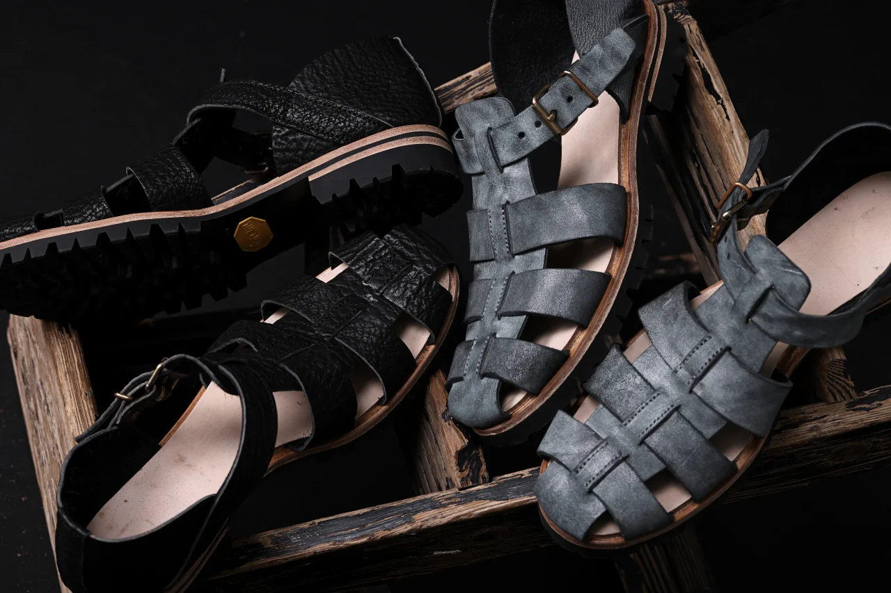 ierib gurkha shoes / kesennuma Shark (BLACK) - Image 62