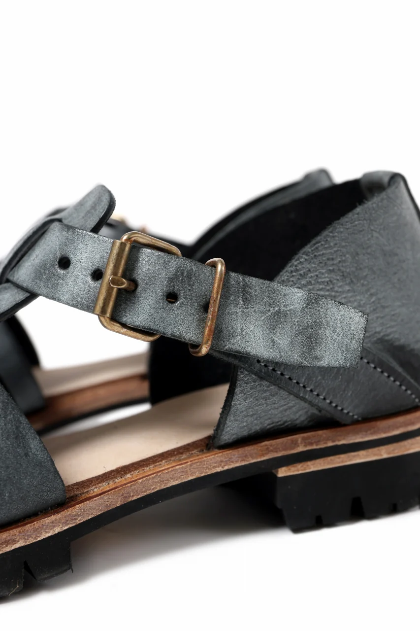 ierib gurkha shoes / White Waxy Horse Butt (BLACK) - Image 16