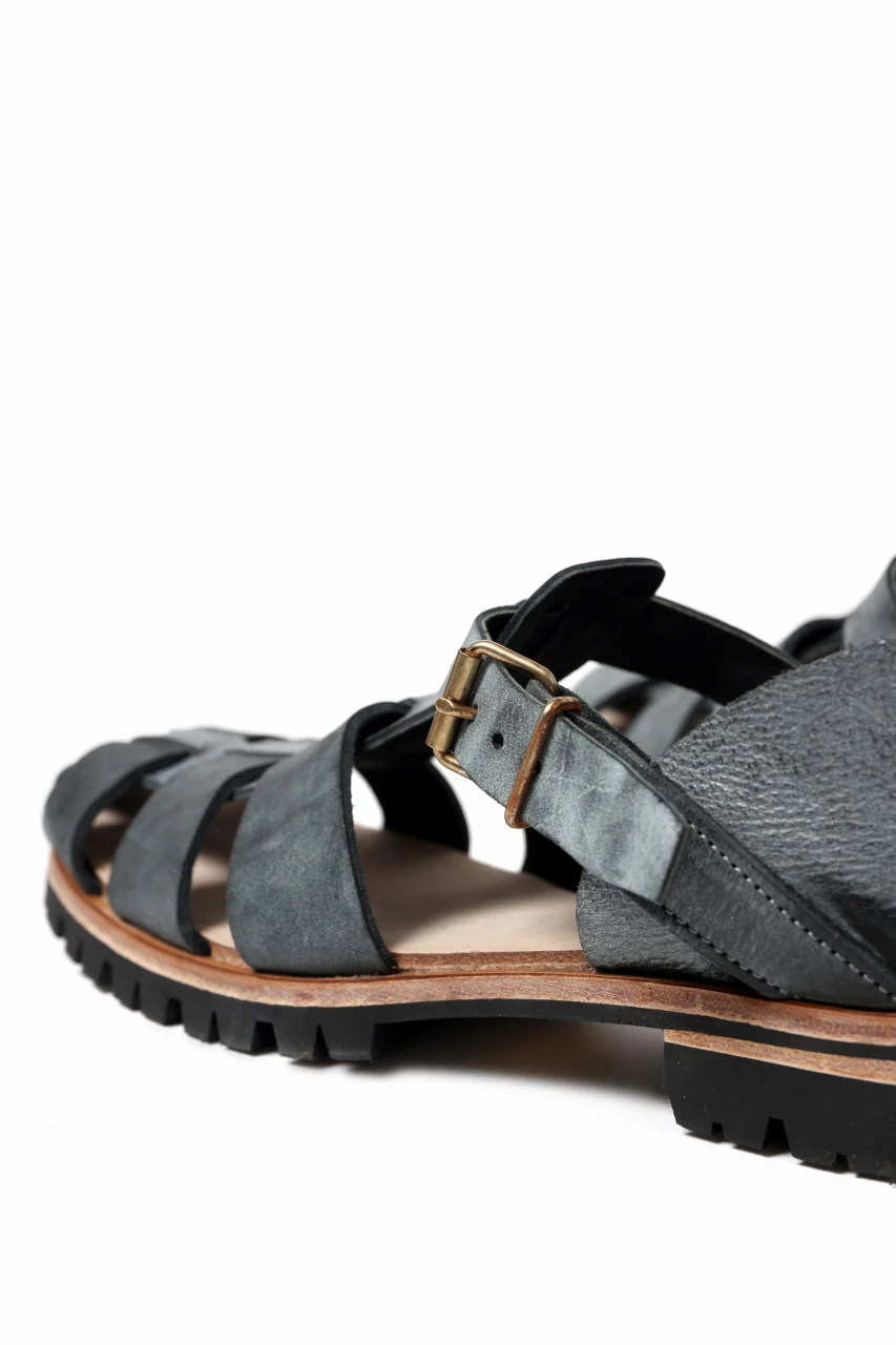 ierib gurkha shoes / White Waxy Horse Butt (BLACK) - Image 18