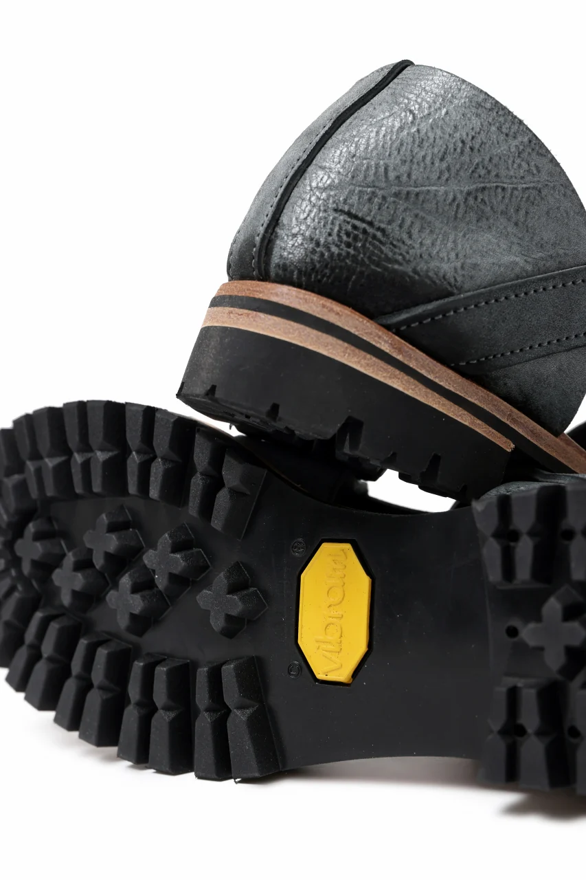 ierib gurkha shoes / White Waxy Horse Butt (BLACK) - Image 23
