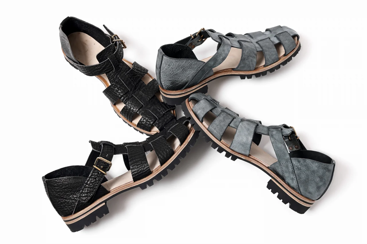 ierib gurkha shoes / White Waxy Horse Butt (BLACK) - Image 26