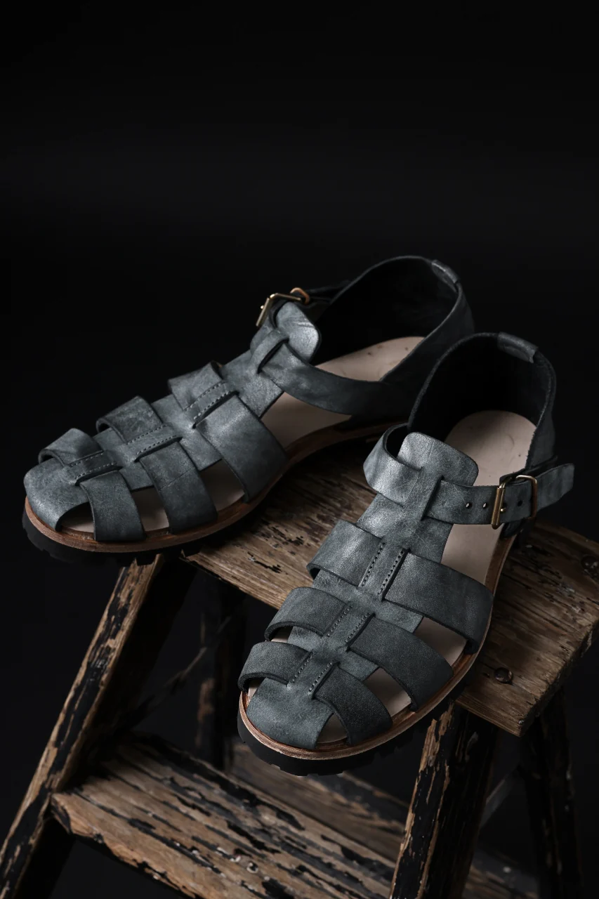 ierib gurkha shoes / White Waxy Horse Butt (BLACK) - Image 28