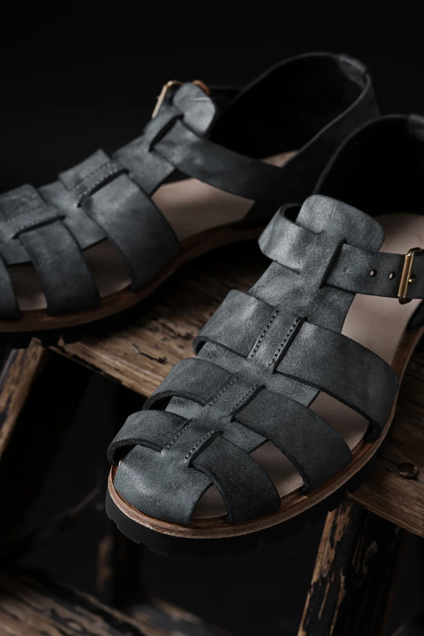 ierib gurkha shoes / White Waxy Horse Butt (BLACK) - Image 34