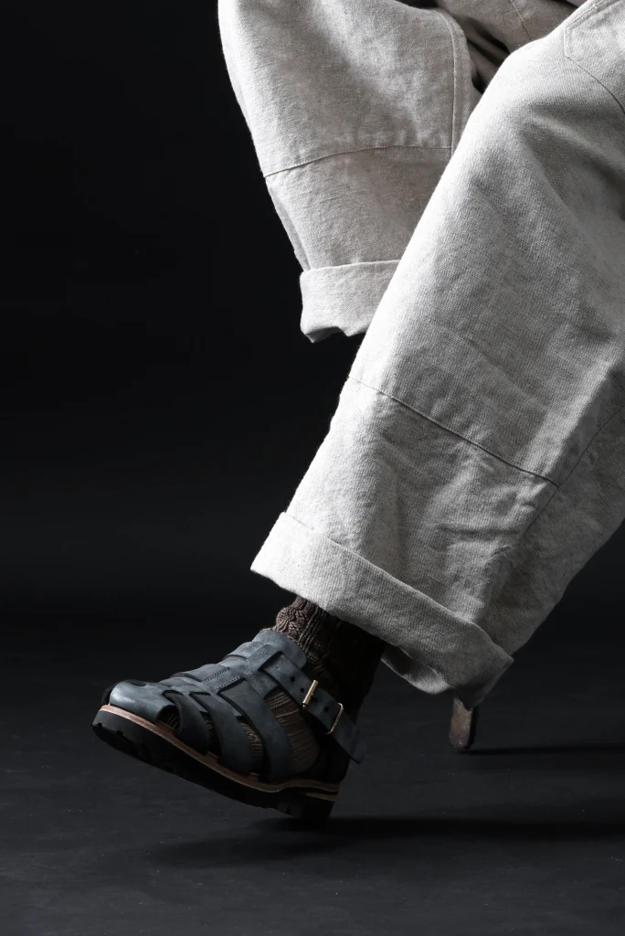 ierib gurkha shoes / White Waxy Horse Butt (BLACK) - Image 43