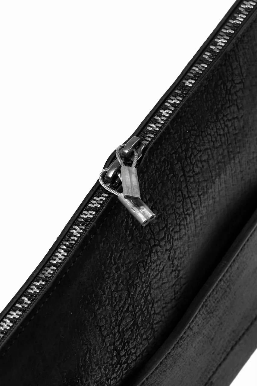 ierib "Last Number" onepiece clutch-bag / waxy JP culatta (BLACK) - Image 10
