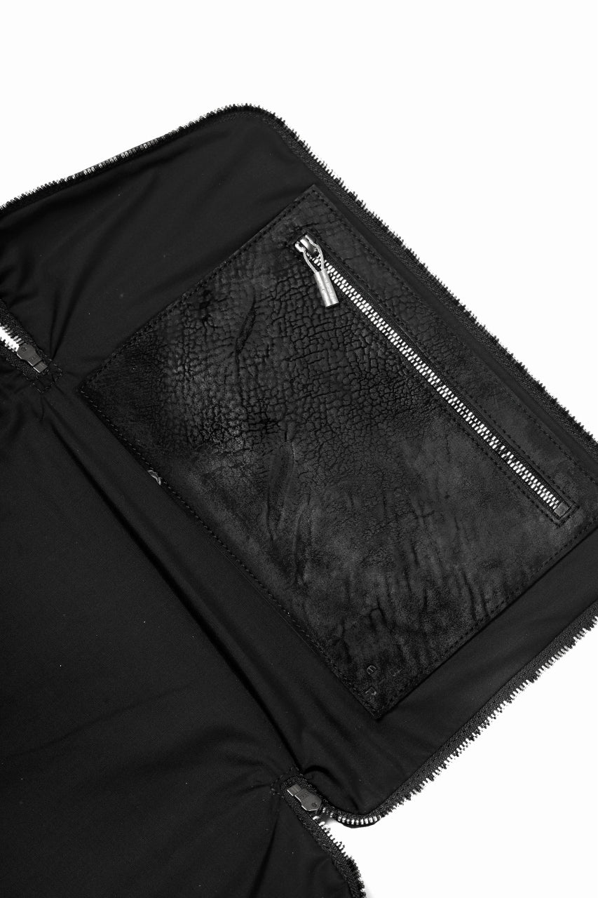 ierib "Last Number" onepiece clutch-bag / waxy JP culatta (BLACK) - Image 15