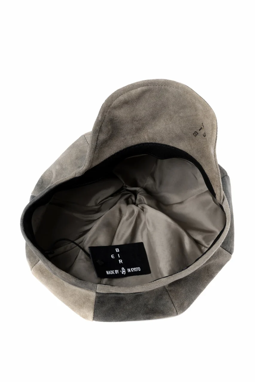 ierib Leather Casquette Cap / Lamb Suede (BEIGE) - Image 8