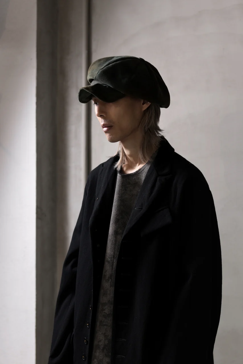 ierib Leather Casquette / Lamb Suede (BLUE GRAY) - Image 11