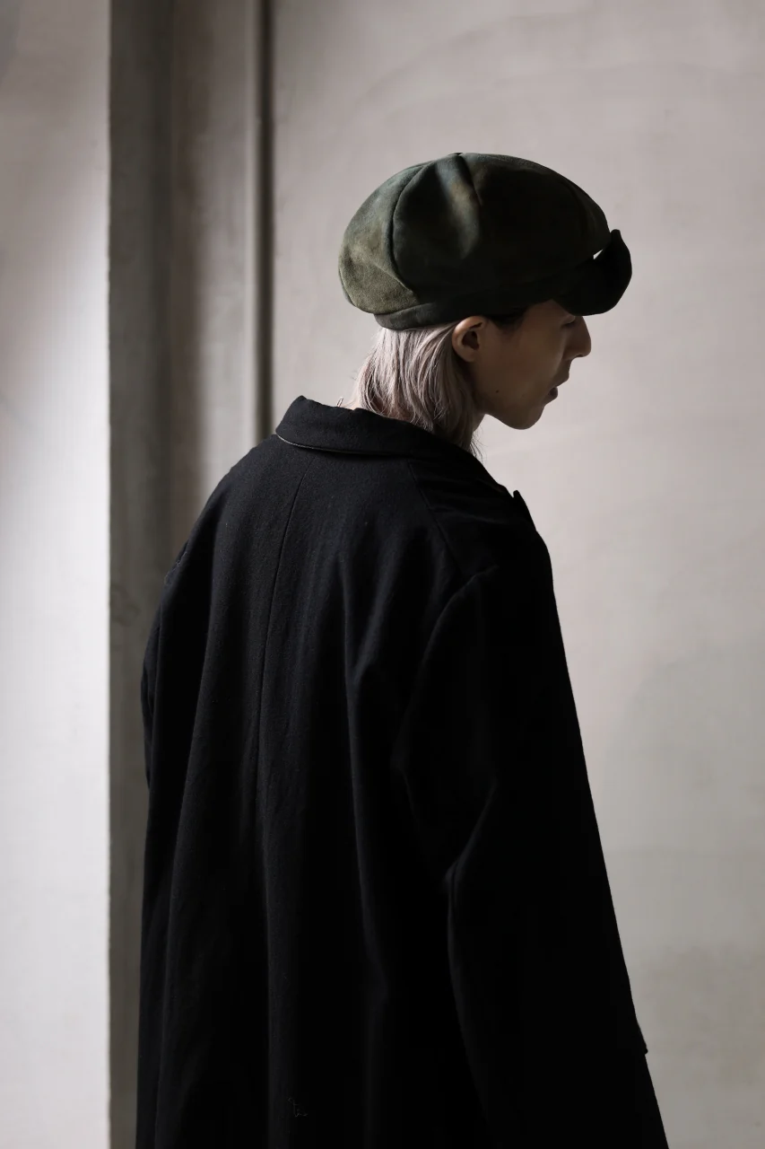 ierib Leather Casquette / Lamb Suede (BLUE GRAY) - Image 17
