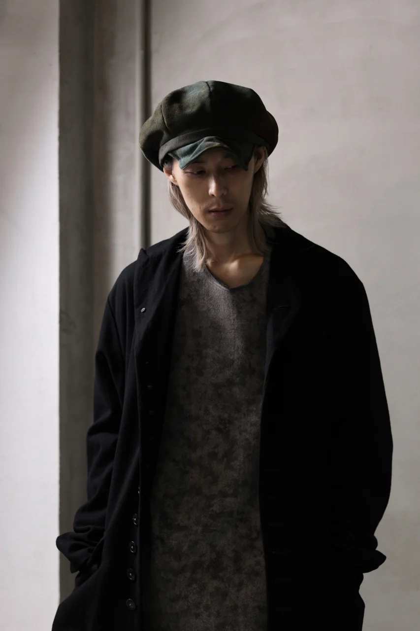 ierib Leather Casquette / Lamb Suede (BLUE GRAY) - Image 18