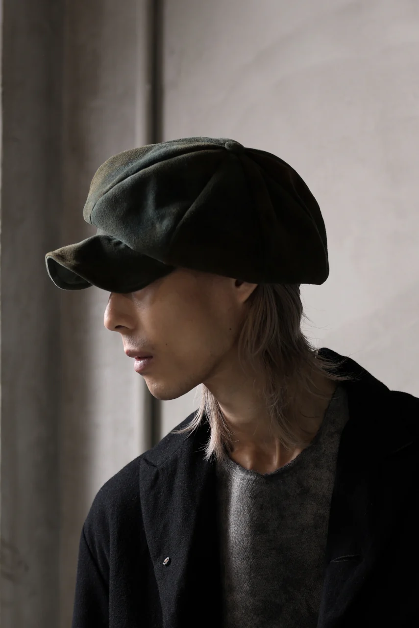 ierib Leather Casquette / Lamb Suede (BLUE GRAY) - Image 22