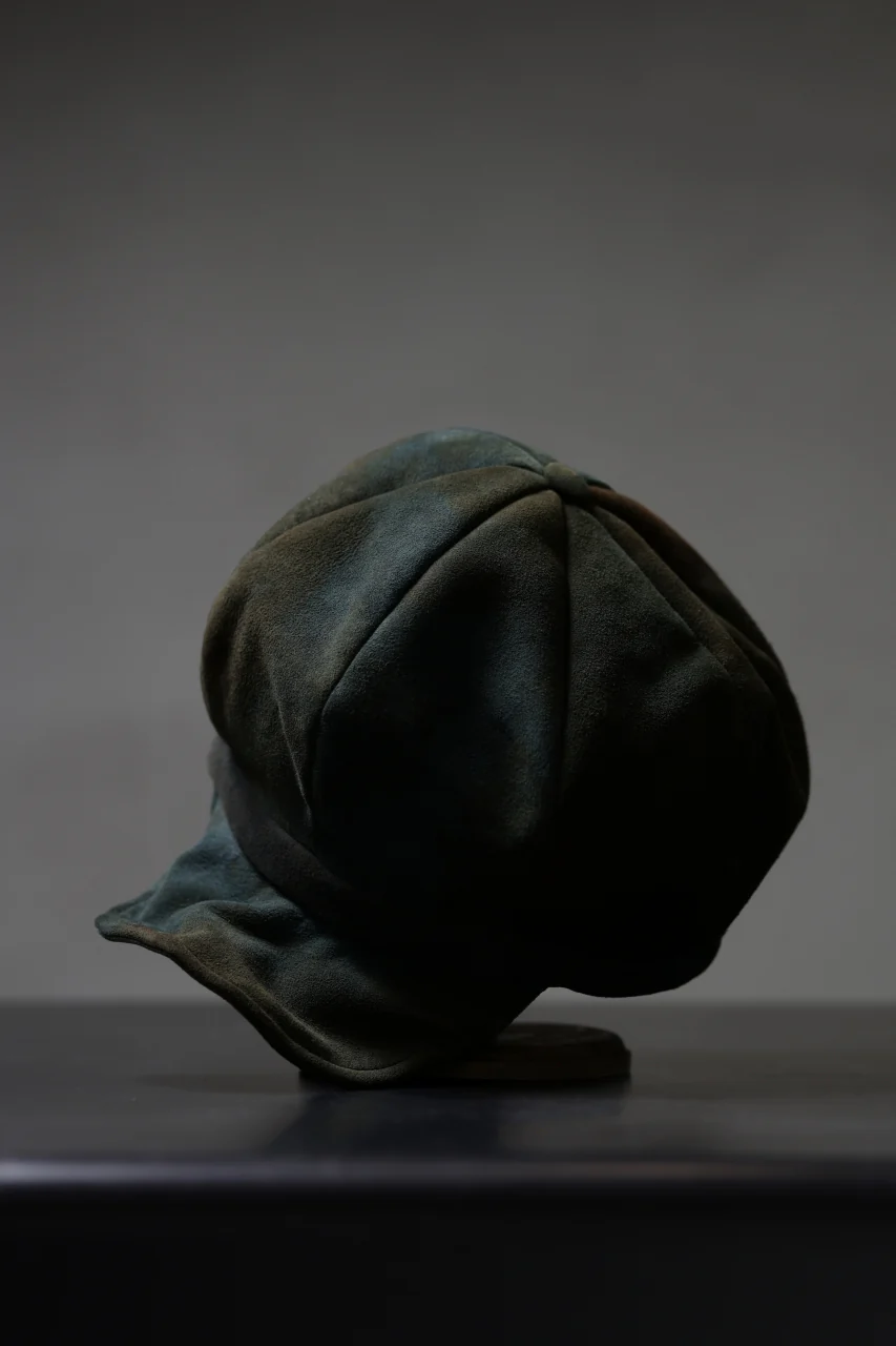 ierib Leather Casquette / Lamb Suede (BLUE GRAY) - Image 26