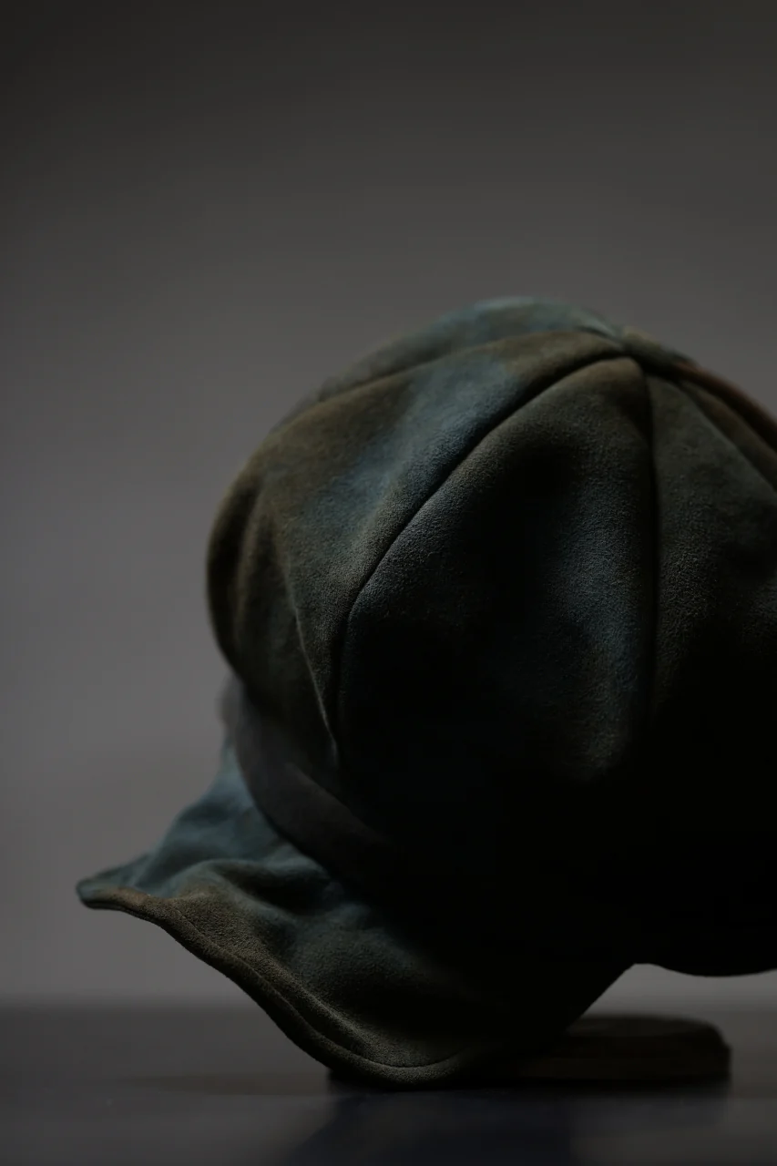 ierib Leather Casquette / Lamb Suede (BLUE GRAY) - Image 29