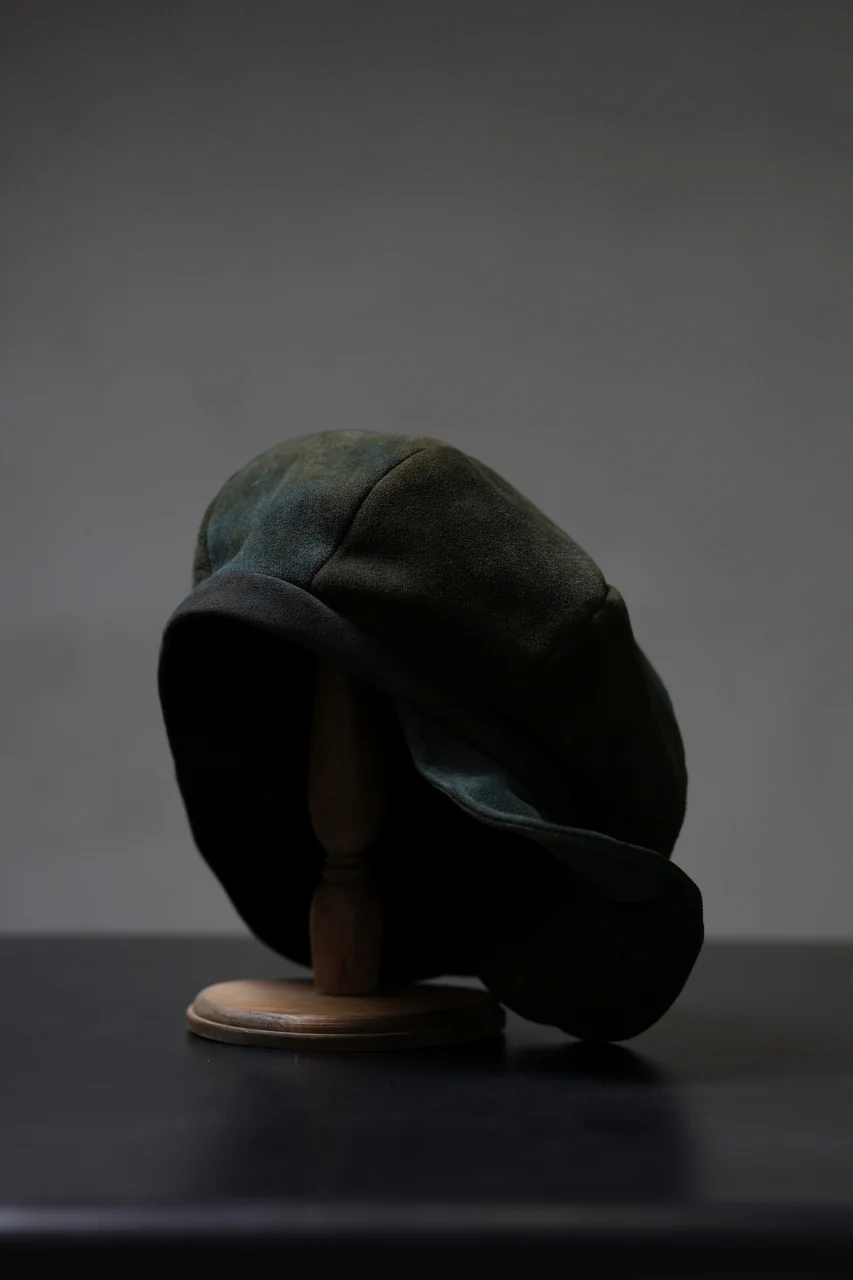 ierib Leather Casquette / Lamb Suede (BLUE GRAY) - Image 32