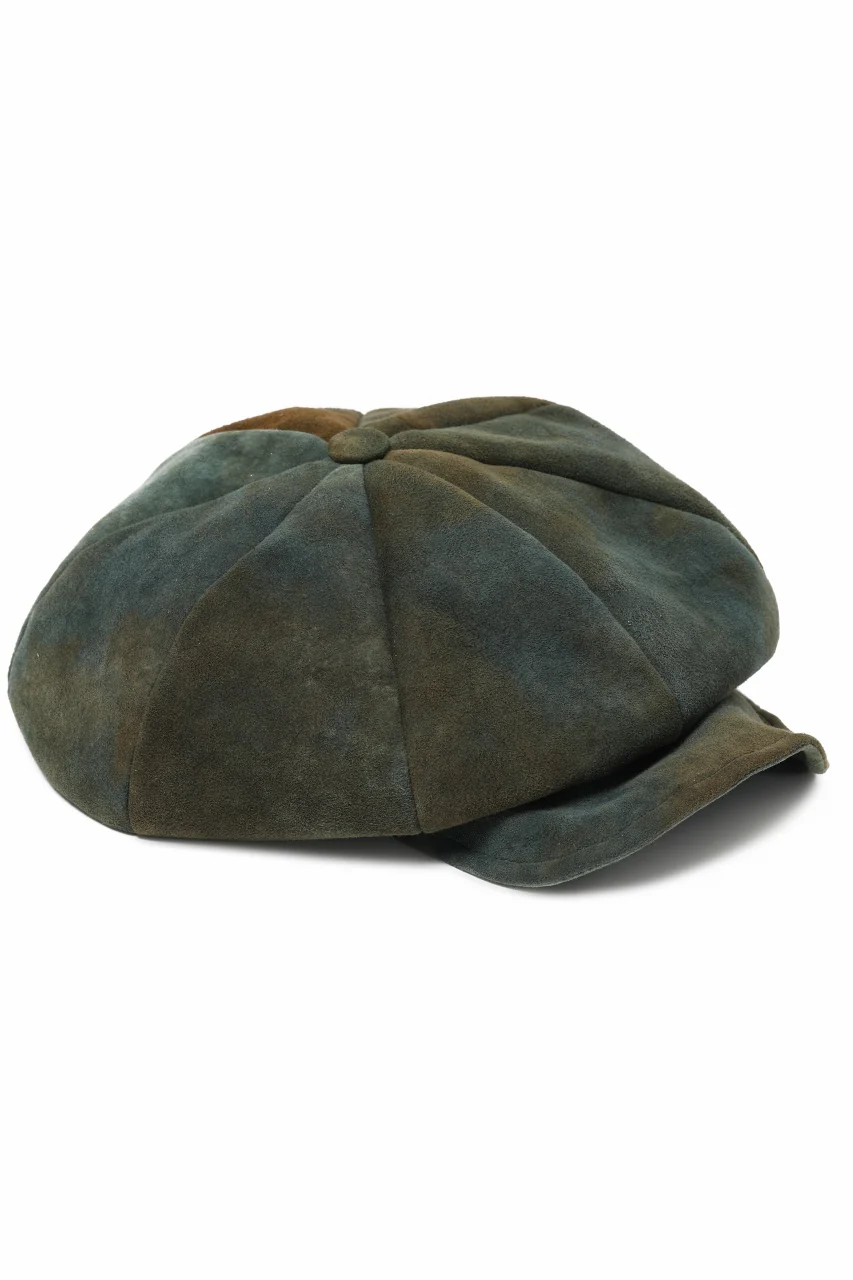 ierib Leather Casquette / Lamb Suede (BLUE GRAY) - Image 6