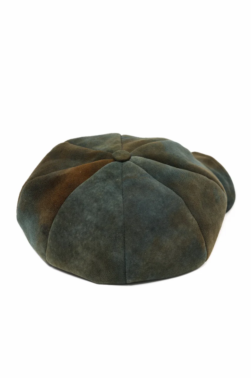 ierib Leather Casquette / Lamb Suede (BLUE GRAY) - Image 8