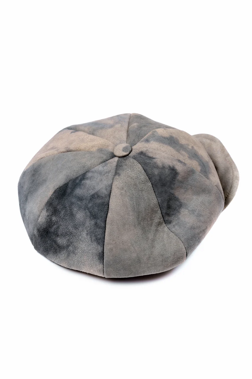 ierib Leather Casquette / Lamb Suede (GREIGE) - Image 6