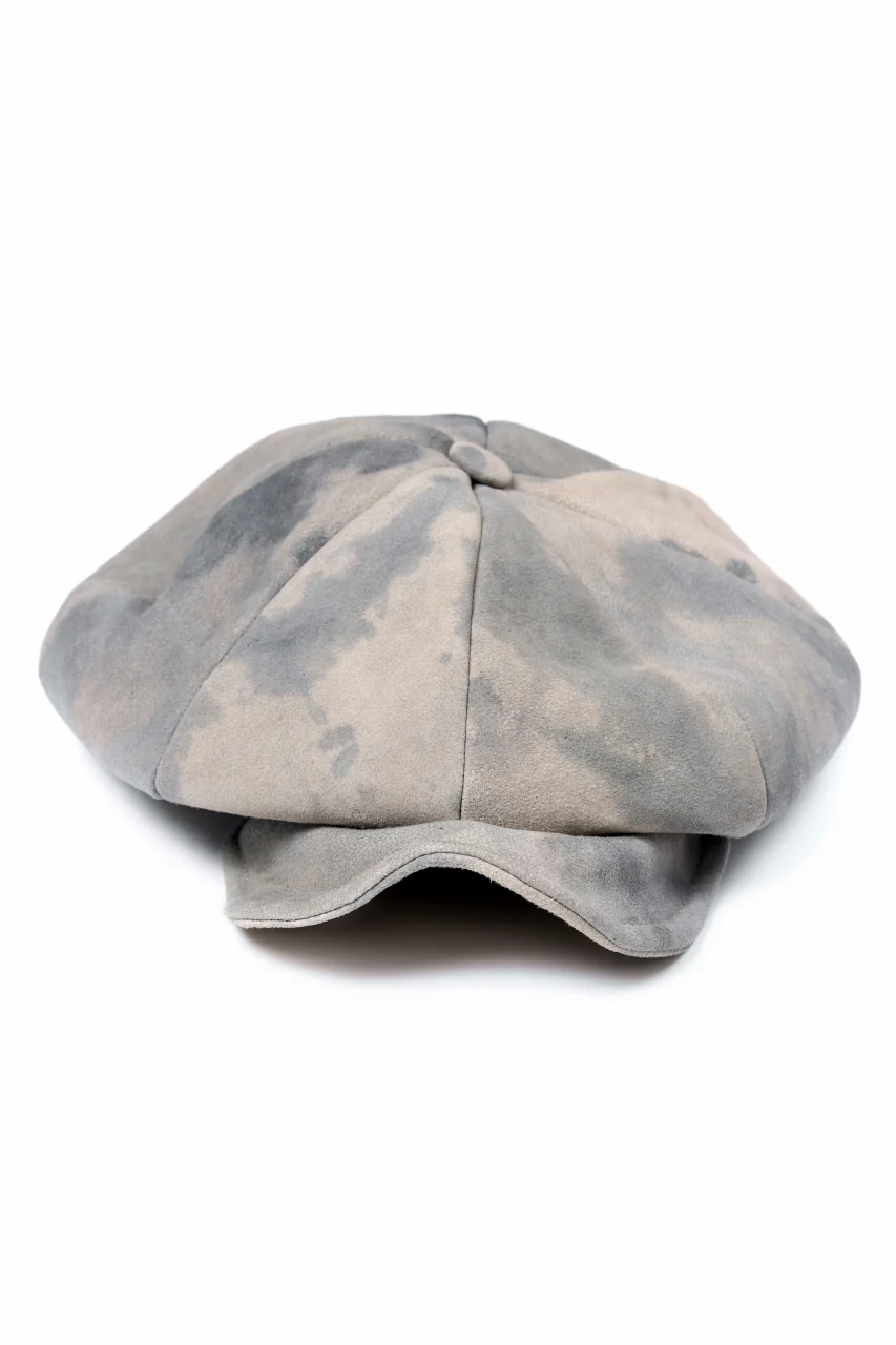 ierib Leather Casquette / Lamb Suede (GREIGE) - Image 8