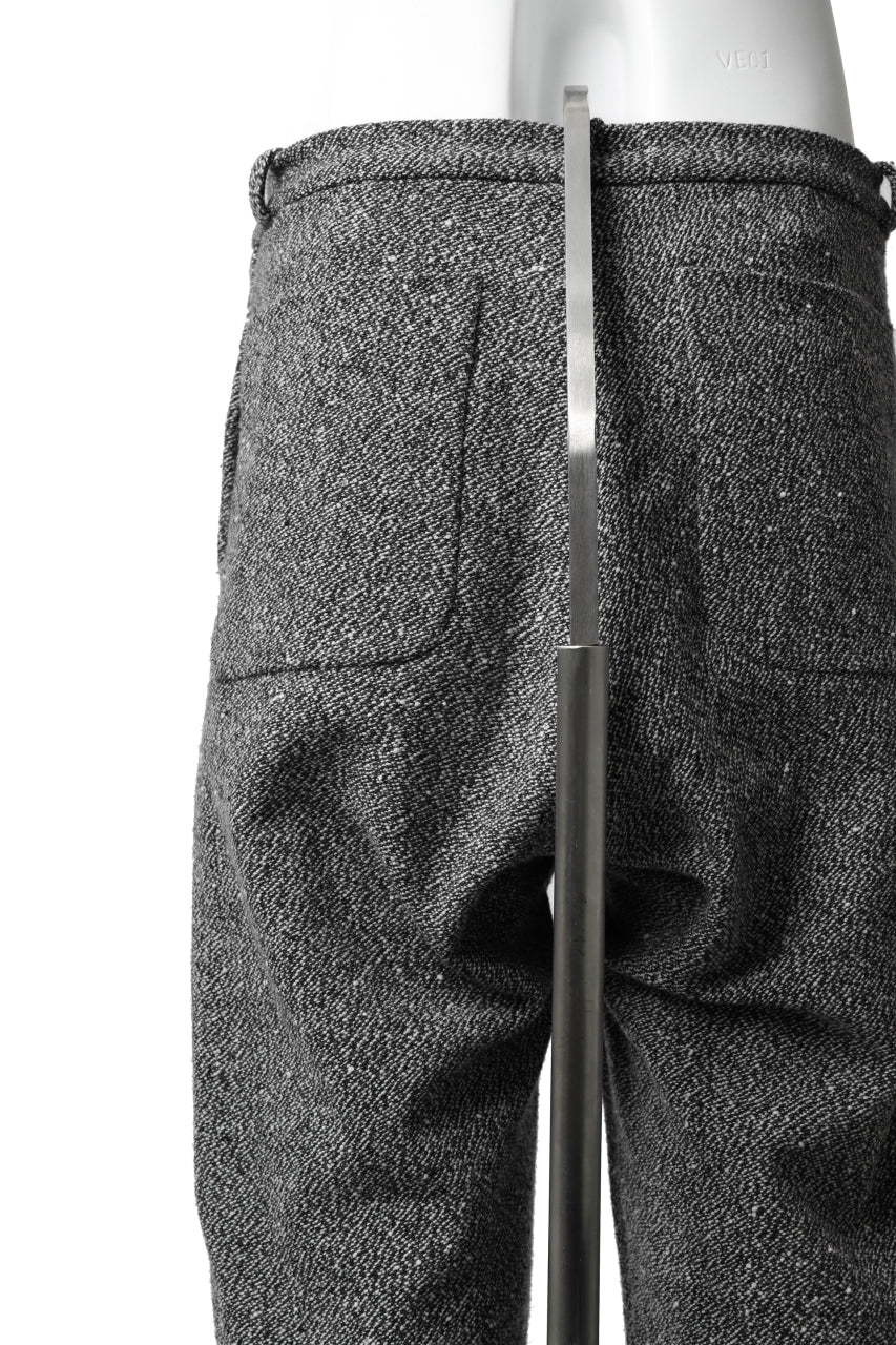 ierib loose fitted trousers / italian nep tweed wool (GREY) - Image 20