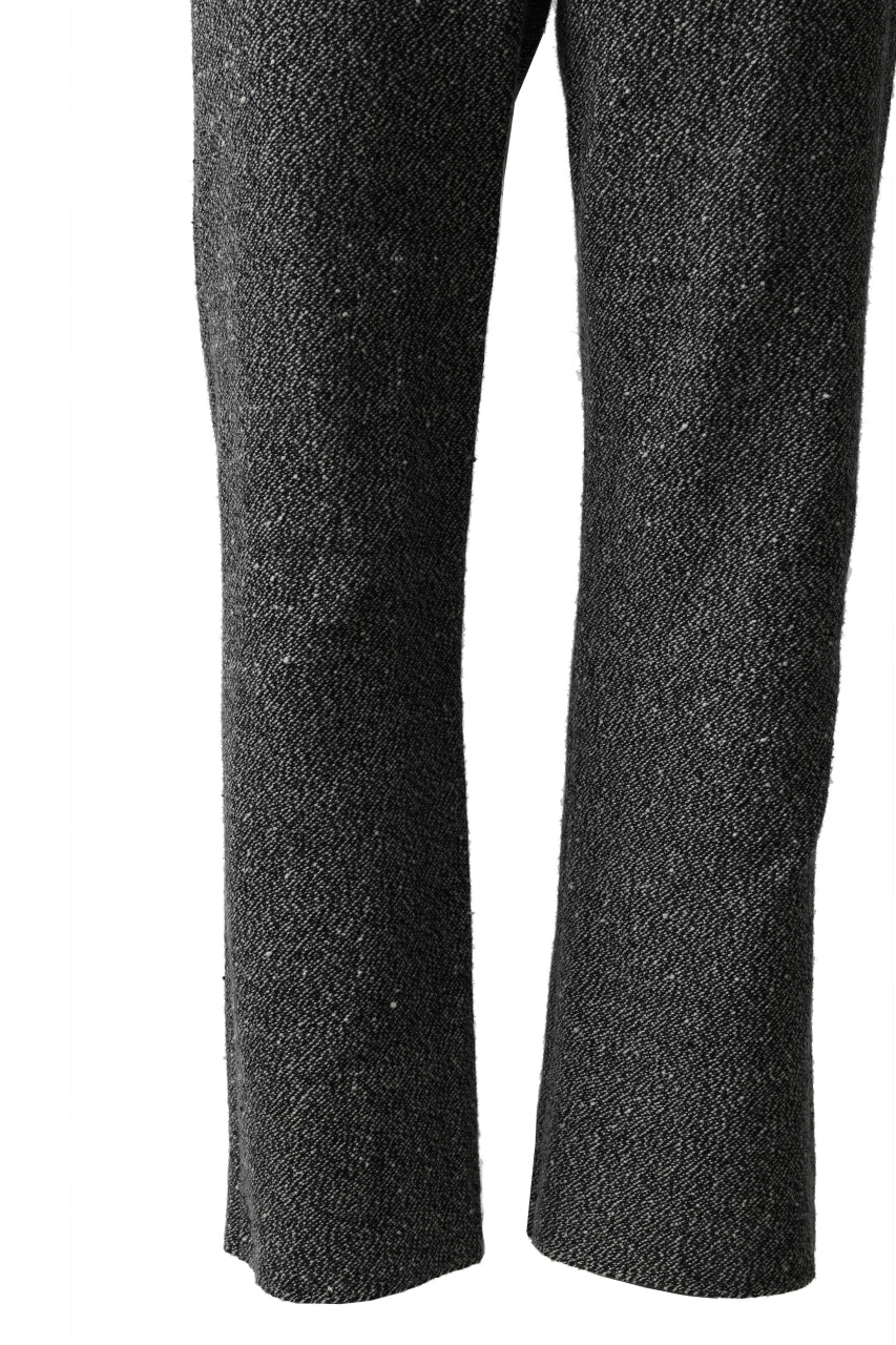 ierib loose fitted trousers / italian nep tweed wool (GREY) - Image 21