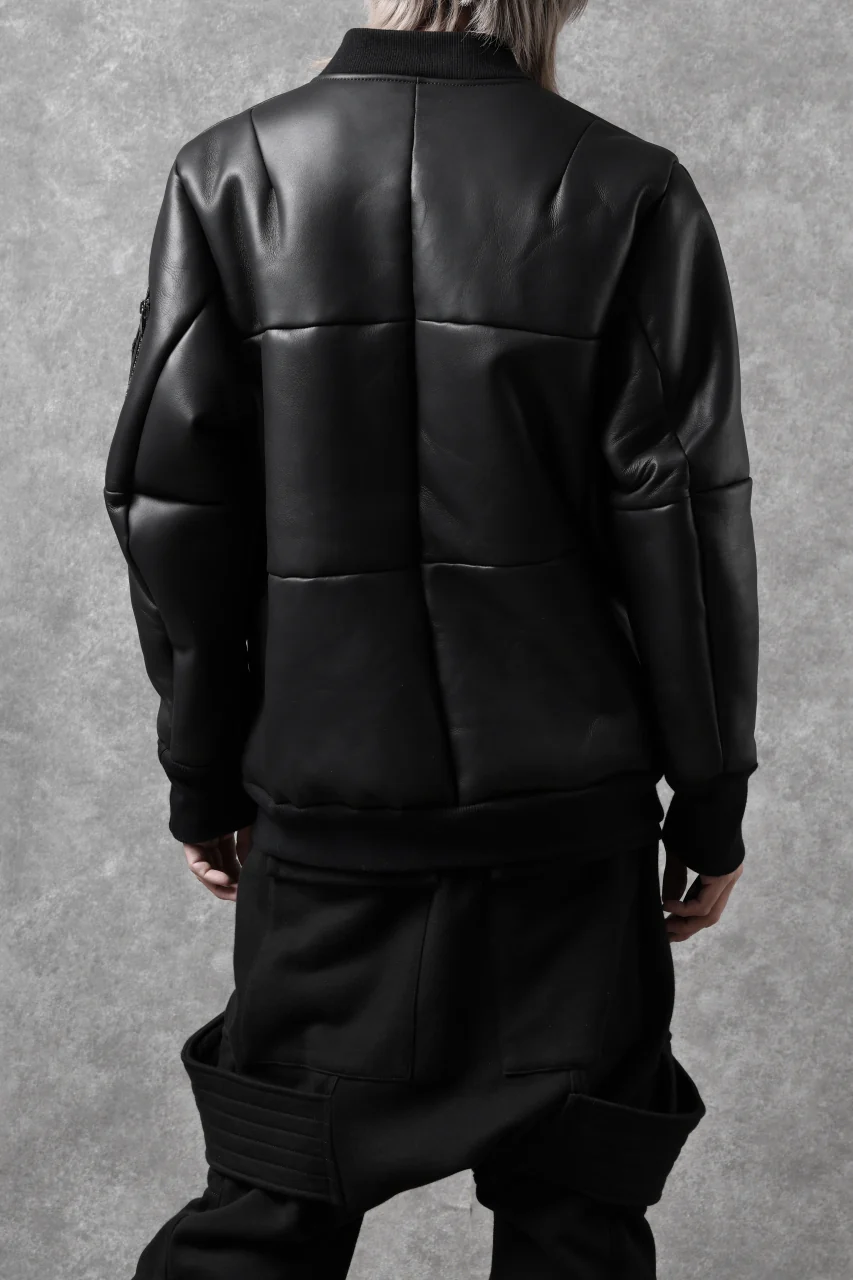 ierib exclusive ma-1 bomber jacket / toskana sheep shearling mouton (BLACK x BLACK) - Image 33