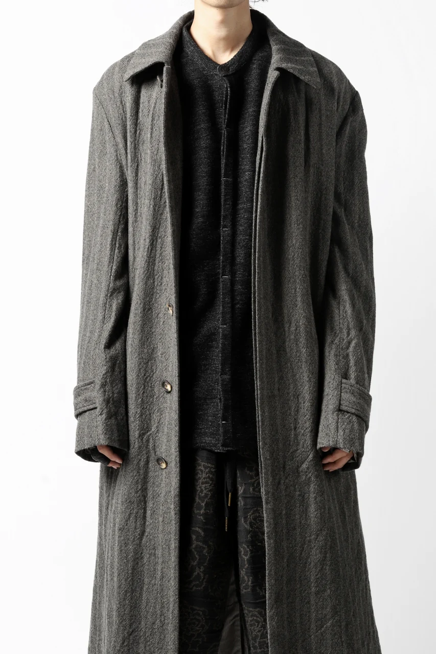 ierib MINIMAL SHIRT / COMPRESSED PILE KNIT (BLACK) - Image 30