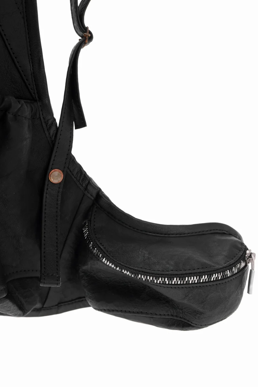 ierib NEW TRIO RUCKSACK / DYNEEMA Leather (BLACK) - Image 17