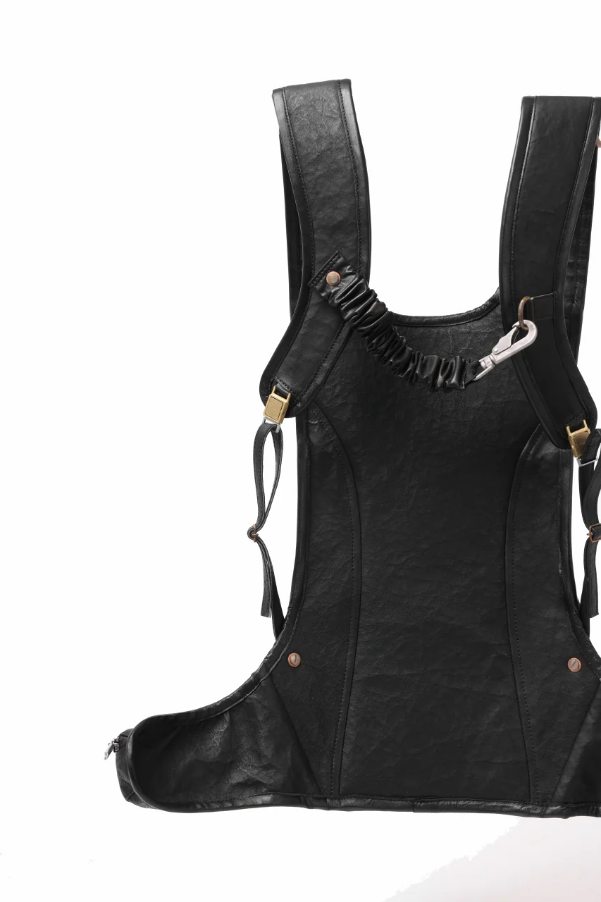 ierib NEW TRIO RUCKSACK / DYNEEMA Leather (BLACK) - Image 19