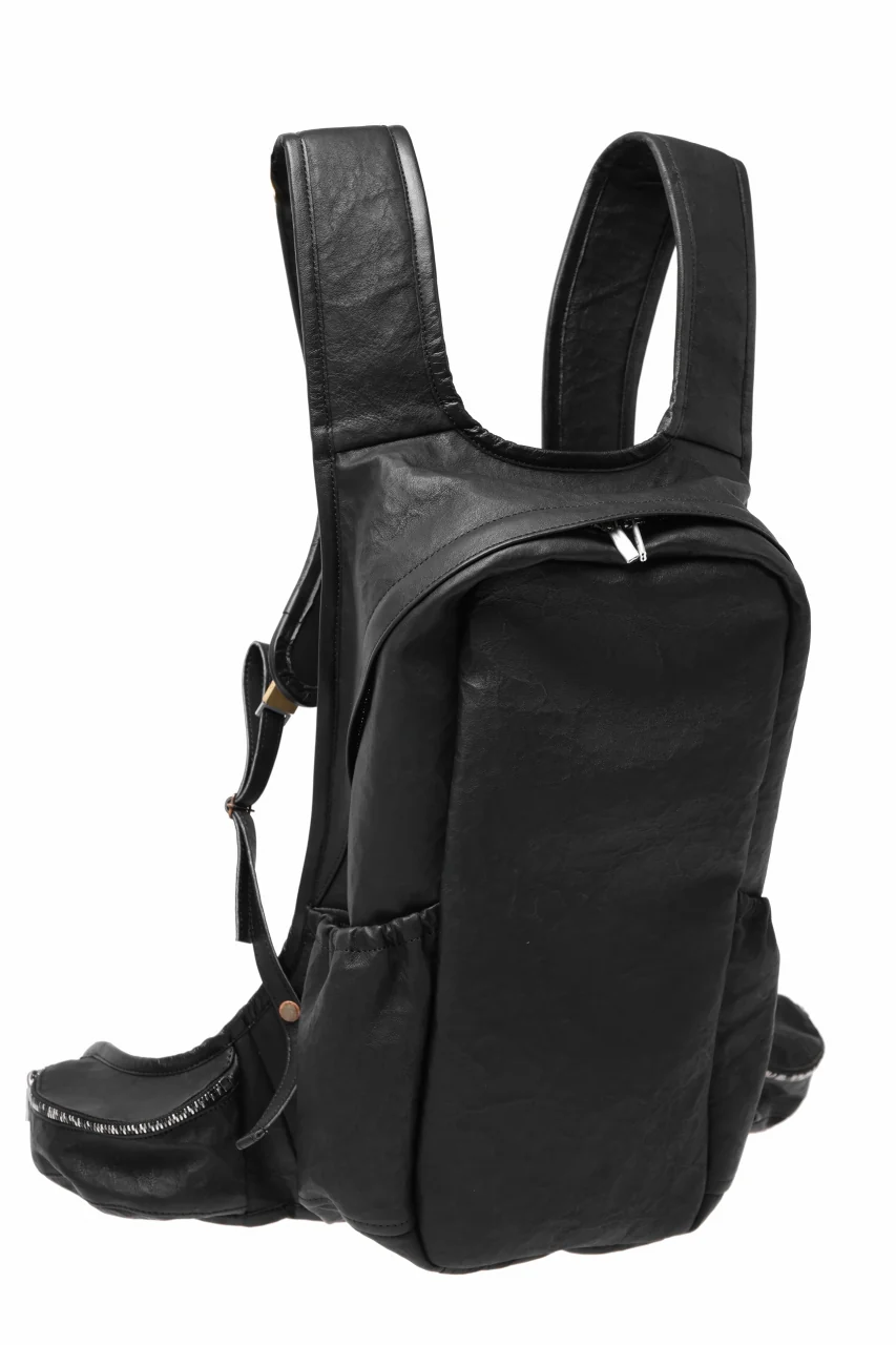 ierib NEW TRIO RUCKSACK / DYNEEMA Leather (BLACK) - Image 2