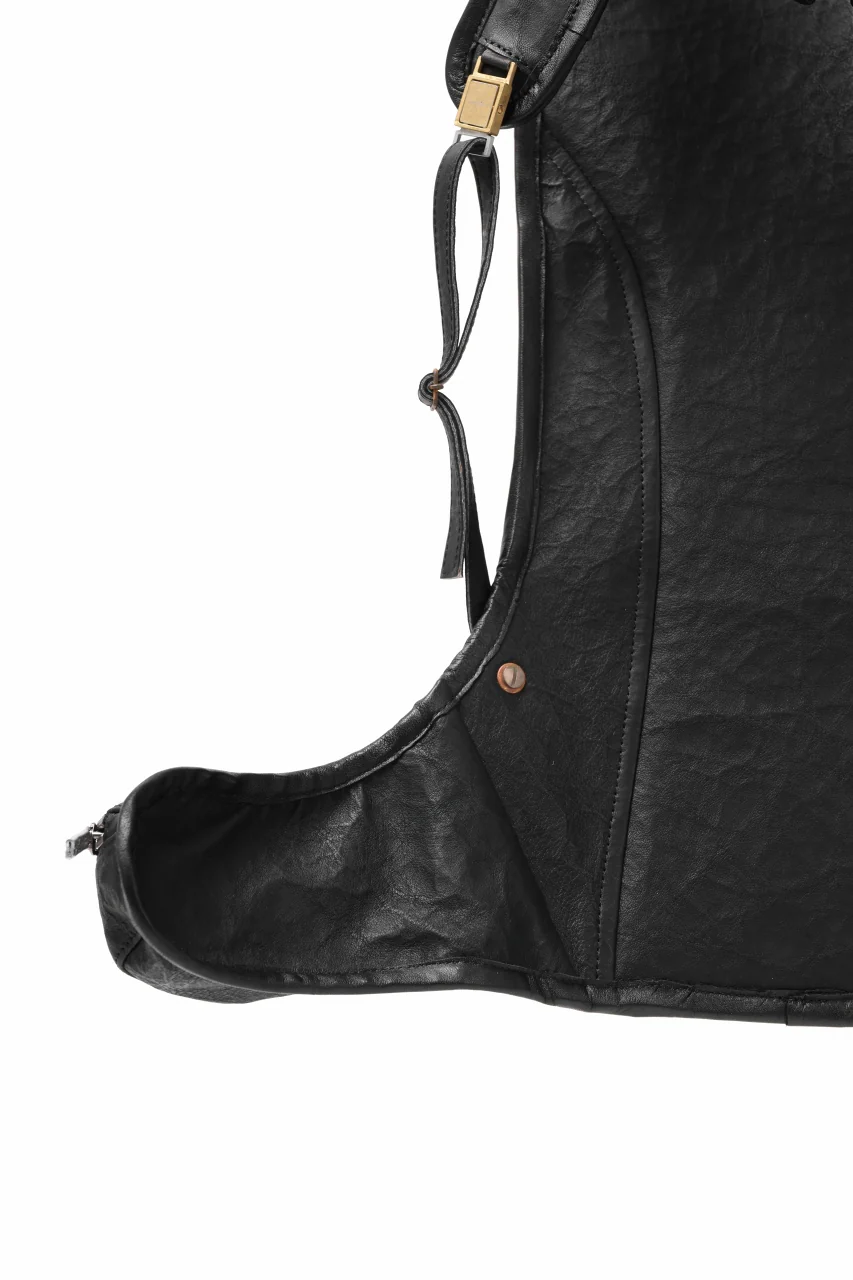 ierib NEW TRIO RUCKSACK / DYNEEMA Leather (BLACK) - Image 20