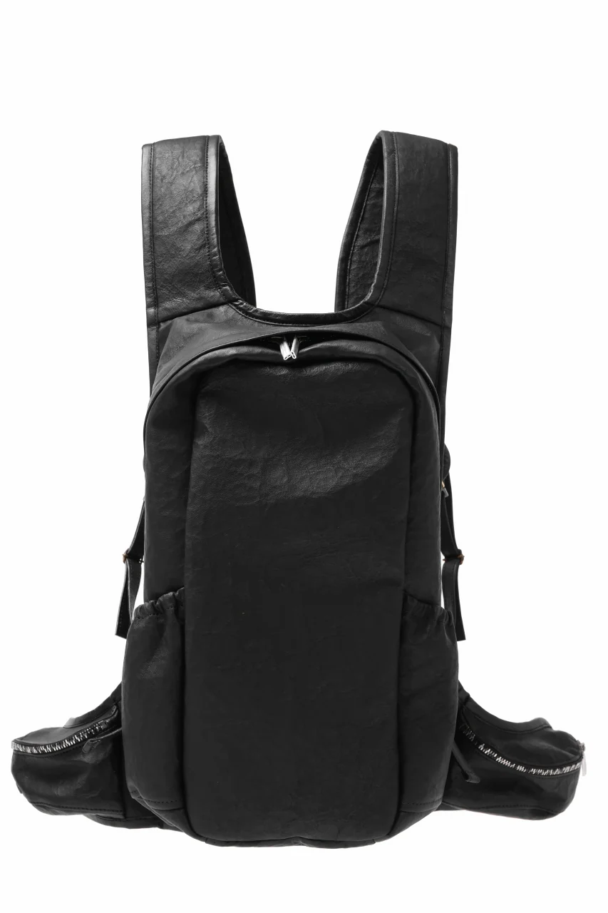 ierib NEW TRIO RUCKSACK / DYNEEMA Leather (BLACK) - Image 3