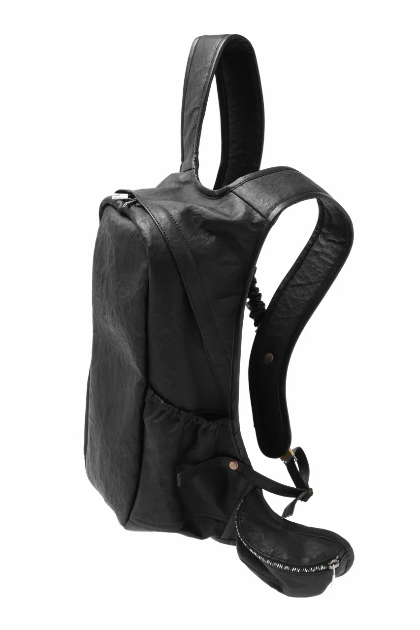 ierib NEW TRIO RUCKSACK / DYNEEMA Leather (BLACK) - Image 4