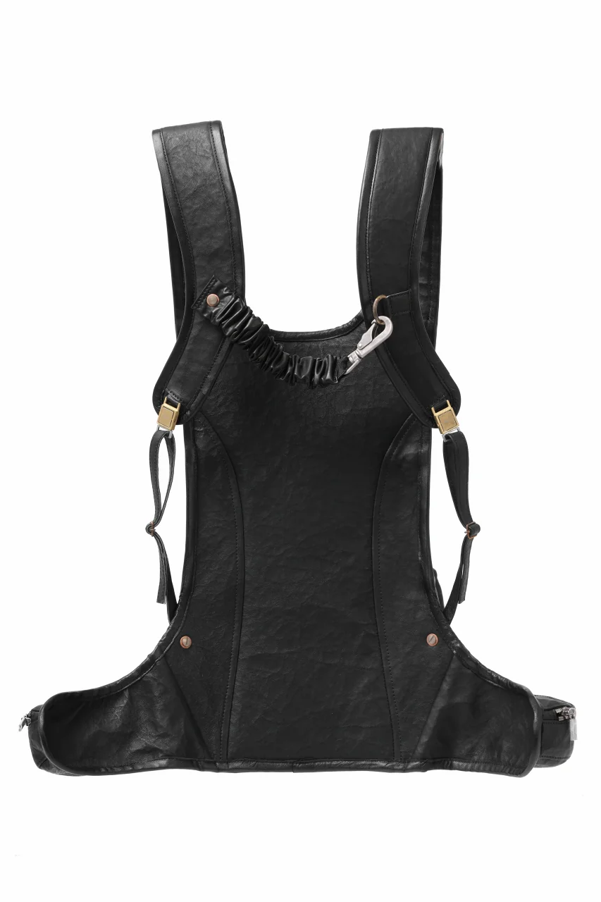 ierib NEW TRIO RUCKSACK / DYNEEMA Leather (BLACK) - Image 5