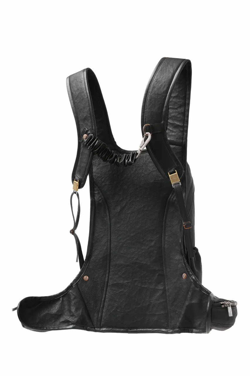 ierib NEW TRIO RUCKSACK / DYNEEMA Leather (BLACK) - Image 6