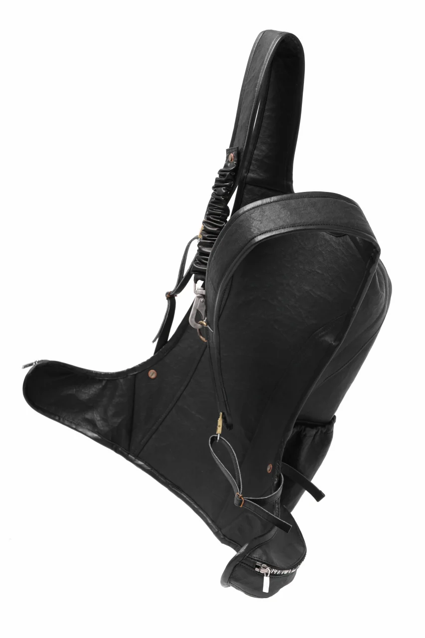ierib NEW TRIO RUCKSACK / DYNEEMA Leather (BLACK) - Image 7