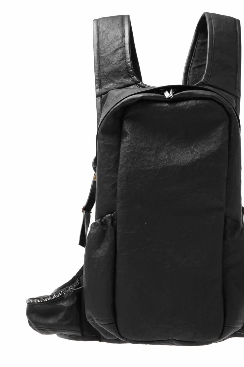 ierib NEW TRIO RUCKSACK / DYNEEMA Leather (BLACK) - Image 9