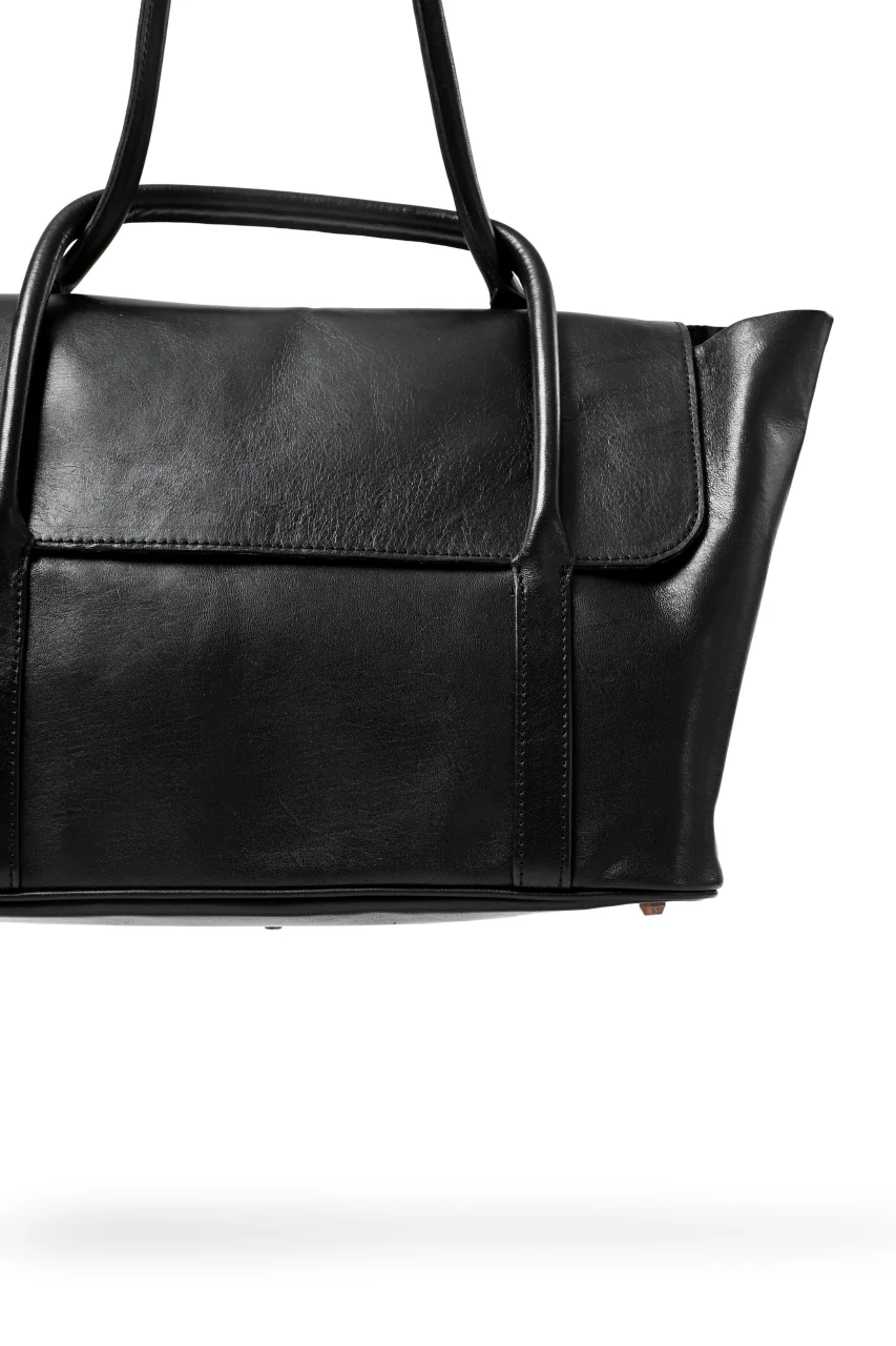 ierib ONE SHOULDER BOSTON BAG #2 / smooth horse leather (BLACK) - Image 11