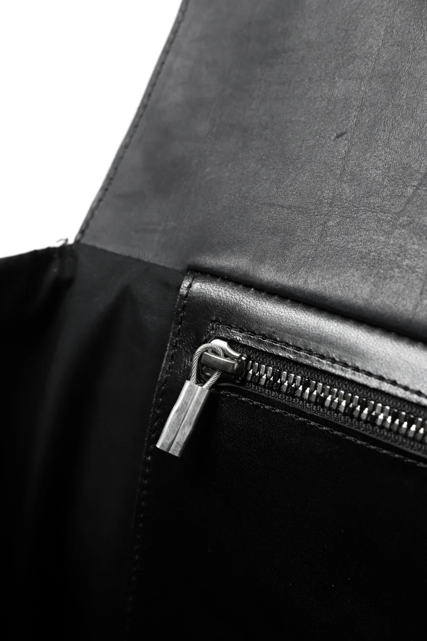 ierib ONE SHOULDER BOSTON BAG #2 / smooth horse leather (BLACK) - Image 22