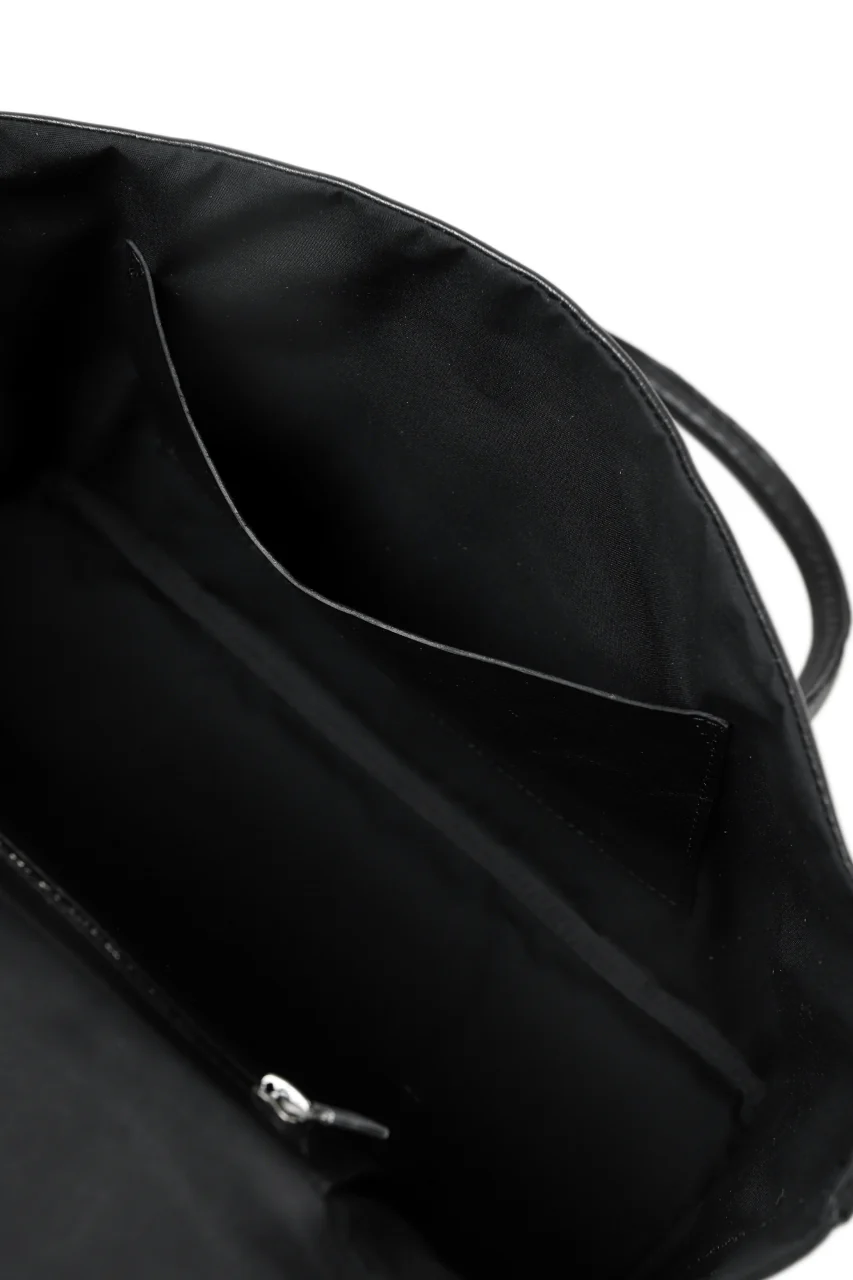 ierib ONE SHOULDER BOSTON BAG #2 / smooth horse leather (BLACK) - Image 24