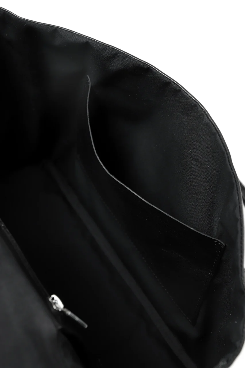 ierib ONE SHOULDER BOSTON BAG #2 / smooth horse leather (BLACK) - Image 25