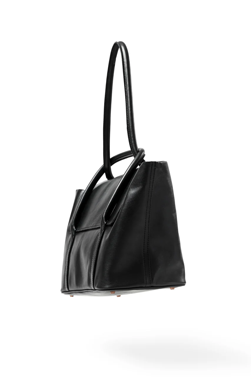 ierib ONE SHOULDER BOSTON BAG #2 / smooth horse leather (BLACK) - Image 5