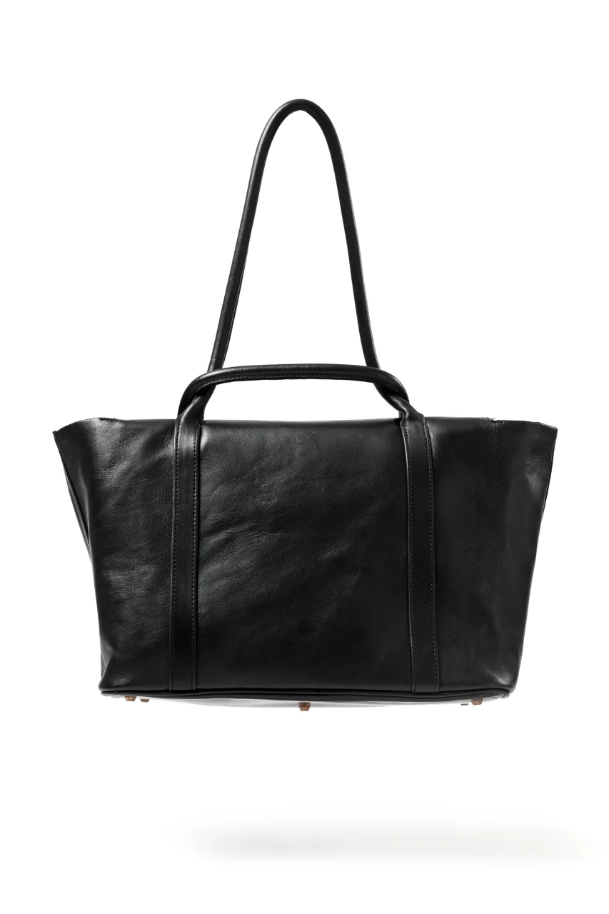 ierib ONE SHOULDER BOSTON BAG #2 / smooth horse leather (BLACK) - Image 7