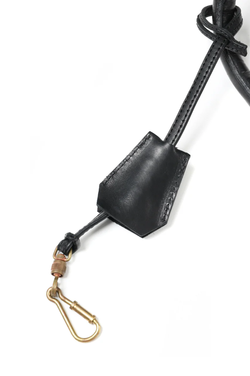 ierib ONE SHOULDER BOSTON BAG / smooth horse leather (BLACK) - Image 26