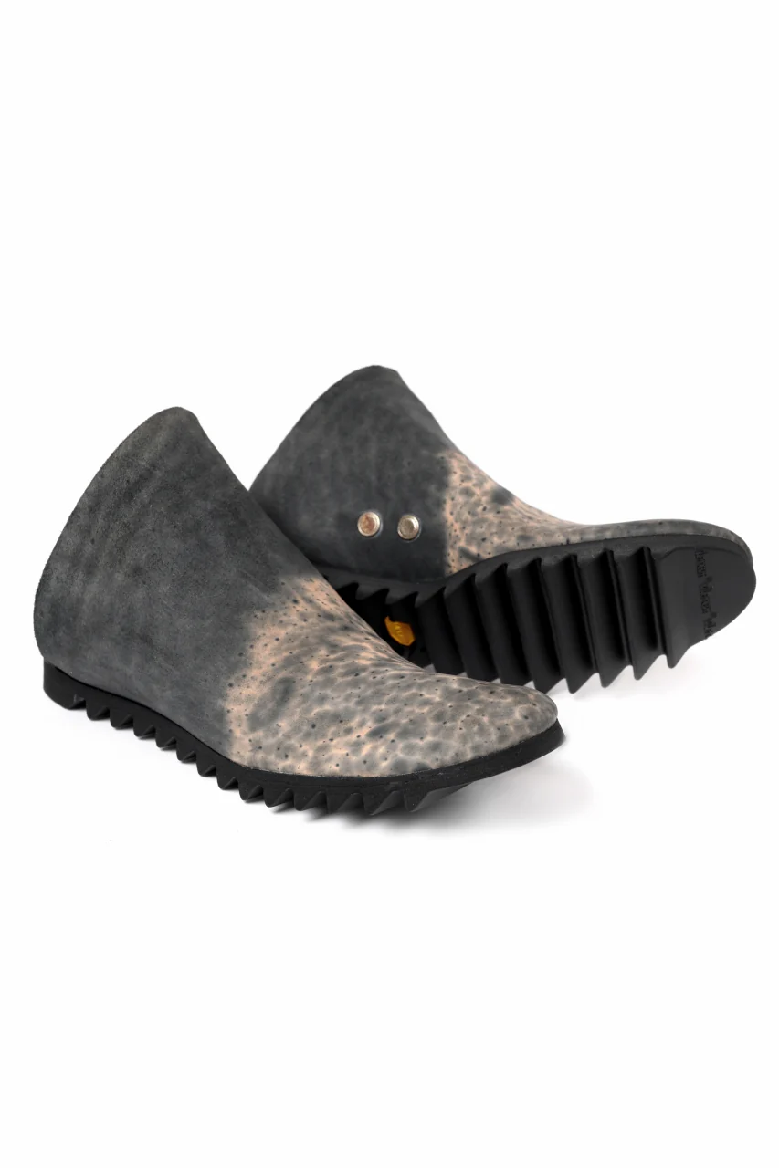ierib onepiece slip-on shoes / Marble Cordovan (BLACK) - Image 7